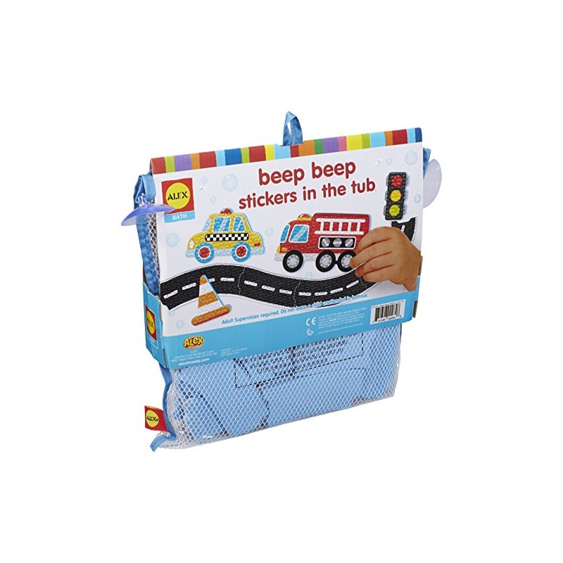 Alex Bath Beep Beep Stickers in The Tub Bath Toy