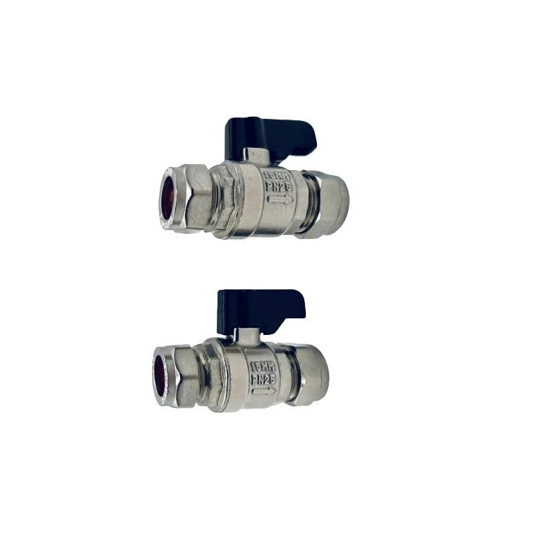 hep® 15mm Full Bore Isolating Ball O Fix Valve Straight