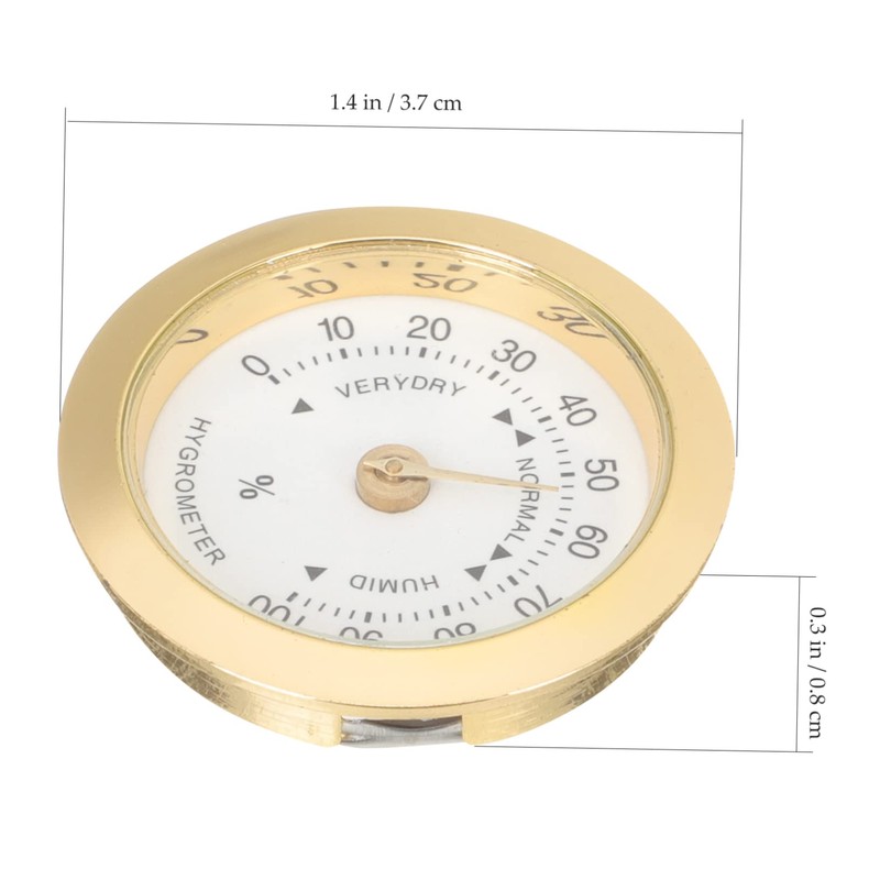 Gatuida Round Hygrometer for Guitar Violin Care Portable Humidity Measurement