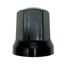 MelTruck® 20 x Black Wheel Nut Caps Protection Cover Diameter 33 mm for High Screws for Trucks