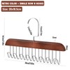 Multifunctional Clothes Rack with 8 Hooks, 2 Pack Space Saving