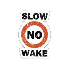 PopArt Slow No Wake Sticker Decal