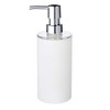 Ridder Touch Soap Dispenser, Poly Resin, White, 6.7 x 6.7