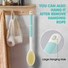 Backski Back Scrubber Anti Slip for Shower,Back Brush Long Handle