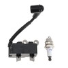 Ignition Coil 291337001 with Spark Plug for Ryobi RY254BC 25.4CC