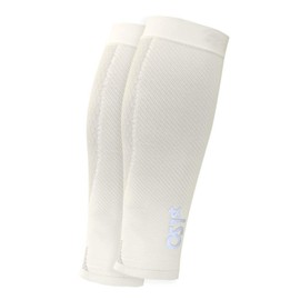 Os1st Unisex Cs6 Sports Calf Compression Sleeve White