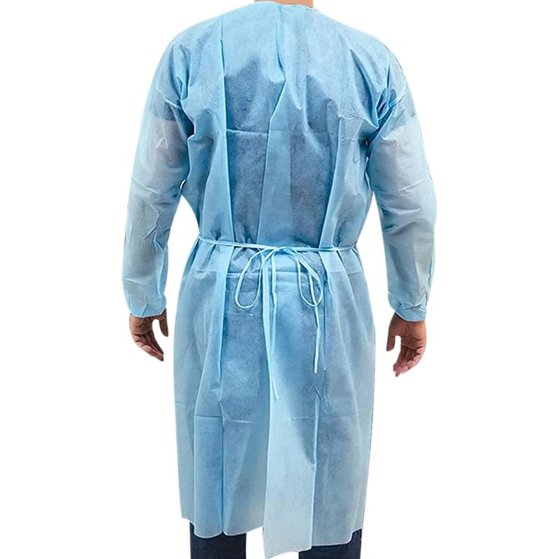 Personal Touch 20 Pack Disposable Isolation Gowns - Blue Level