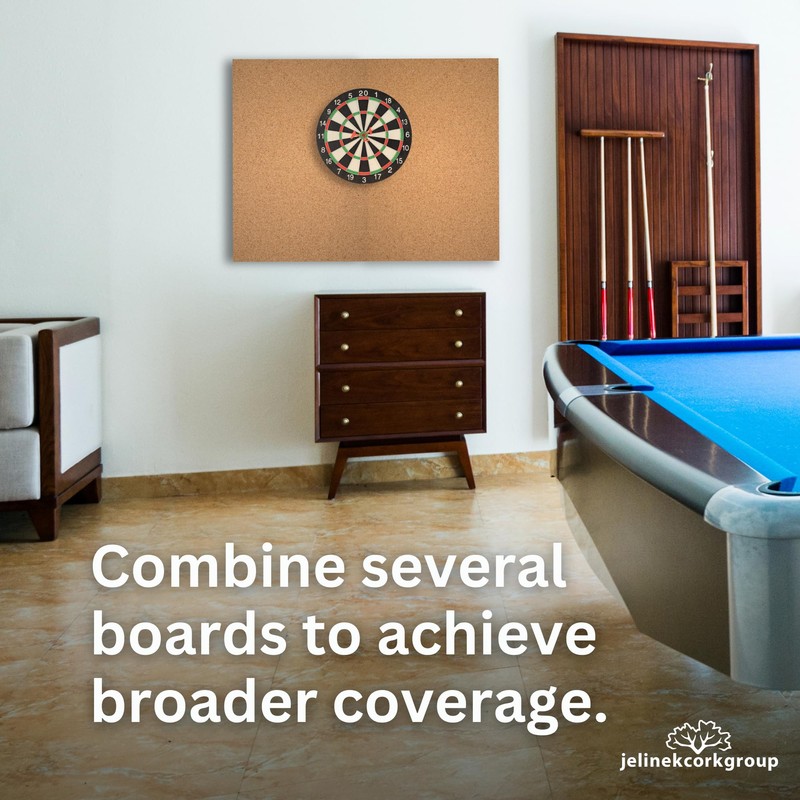 Jelinek Cork Dart Board Backer Wall Cover 36 x 24
