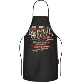 LOBO Barbecue Apron Cooking Apron Kitchen Apron as a Gift for 60th Birthday Made of Pure Cotton – 60 Years Matured to Perfection – Original Since 1964, Original 1963