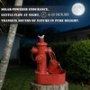 Metal Solar Powered Water Fountain with Backup Battery,Outdoor Fountains