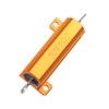 sourcing map 2pcs 50W 5 Ohm Aluminium Housing Chassis Mount