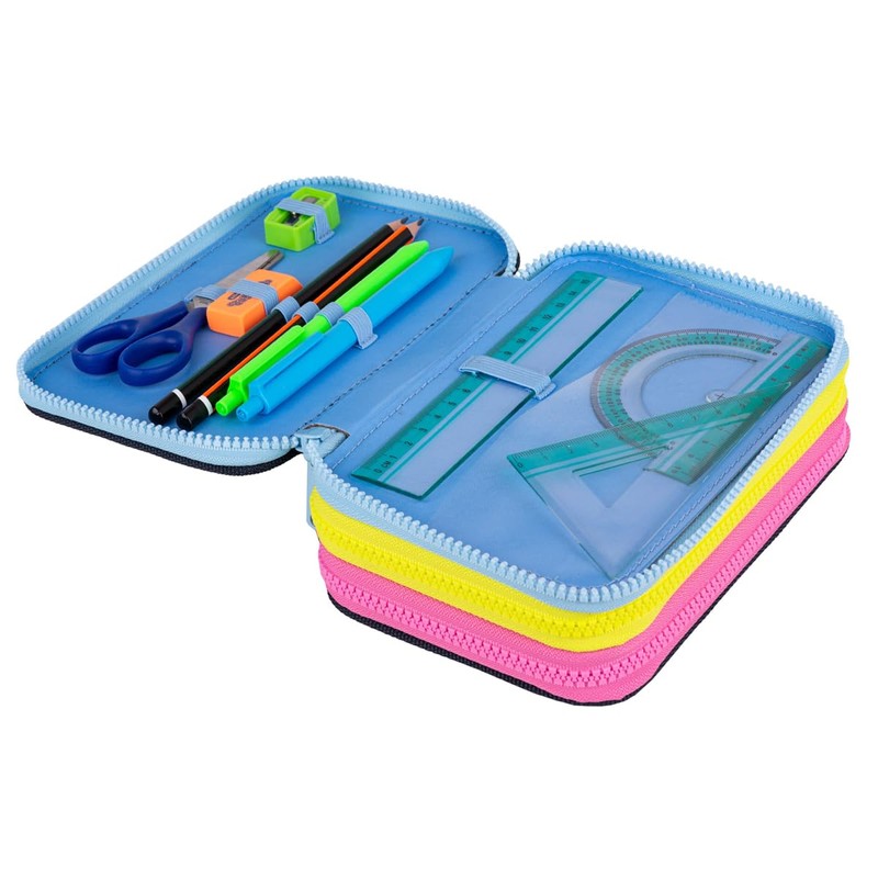 Coolpack F067831 Jumper 3 In The Garden Pencil Case, Multicoloured