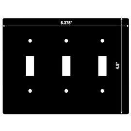 Decorative Wall Switch Cover Plate - Building Blocks Decor Switch Plate - Multi-colored Additional Nursery and Playroom Decor (Triple Toggle Switch Cover)