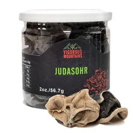 VIGOROUS MOUNTAINS Dried Woodear Mushrooms for Cooking, Chewy Texture Dry Black Fungus for Soup Stir-fries Salads , 木耳 2 oz, 56.7 g