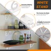 Rustark 2 Pack 8 Inch White Decorative Shelf Brackets Heavy