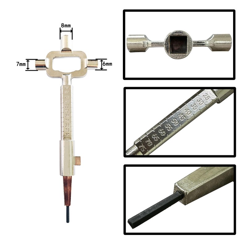 GERUI 2 Pieces Universal Construction Keys, Architect Keys, Construction Site