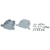 Sub-D 25 Pin Sub D cover casing, grey plastic