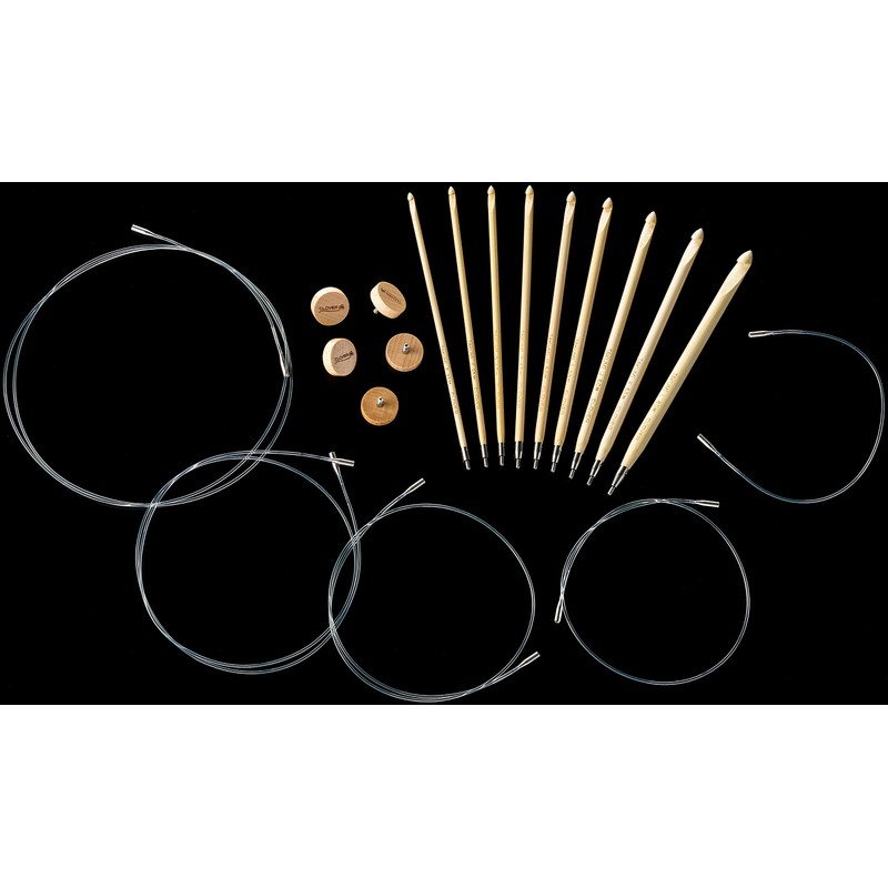 Clover Interchangeable Tunisian Crochet Hook "Takumi" Combo Set