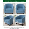 CRFATOP Club Chair Slipcover with Cushion Cover Jacquard 2 Piece