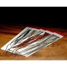 Dry Fly Hackle Whiting 100's - Golden Badger#20