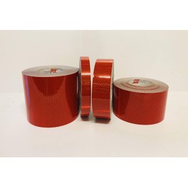 Oralite V98 Red Reflective Tape Reflexite Orafol Prismatic Safety Tape 1", 2", 4", 6"