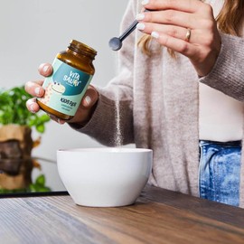 edubily nutrition® Vitasauri Kids Flor Probiotika für Kinder - Darmflora Pulver mit 10 Darmbakterien Stämmen (u.a. Lactobacillus reuteri, Bifidobakterien) und Akazienfasern (100 g)