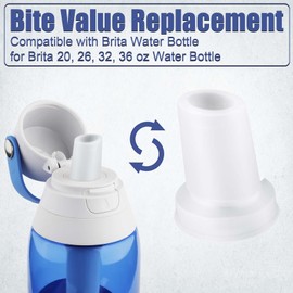 2Pcs Silicone Water Bottle Mouthpiece Replacement Parts Compatible with Brita Water Bottles, BPA Free Bite Valve Replacement Water Bottles Replacement Parts for Brita Bottle