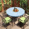 Round Table Protector Wipeable Circle Tablecloth Elastic Edged Fitted Table