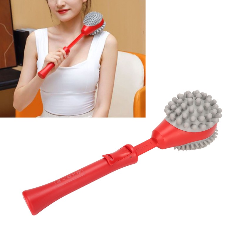 Massage Hammer 2 Soft Heads Retractable Flexible Handle Large Area