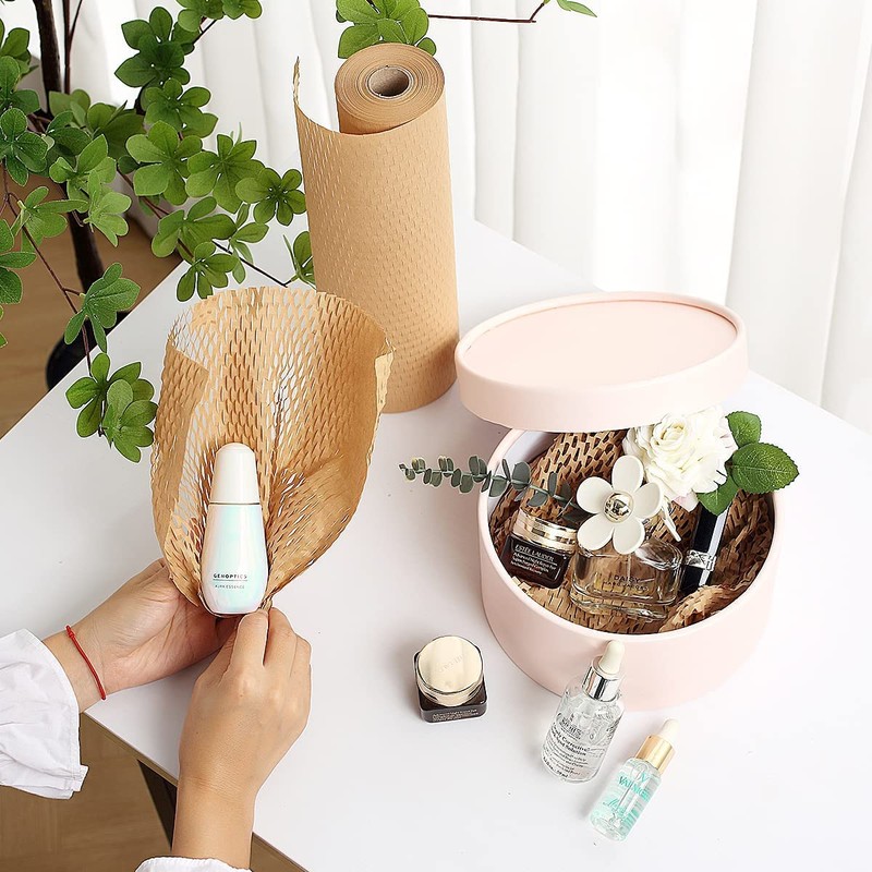 PACK4YA Honeycomb Cushioning Wrapping Paper 30cm×20m (12"×66') Eco-Friendly Packaging Paper