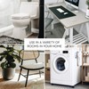 iDesign Small Slim Plastic Bathroom Trash Can, Garbage Can for