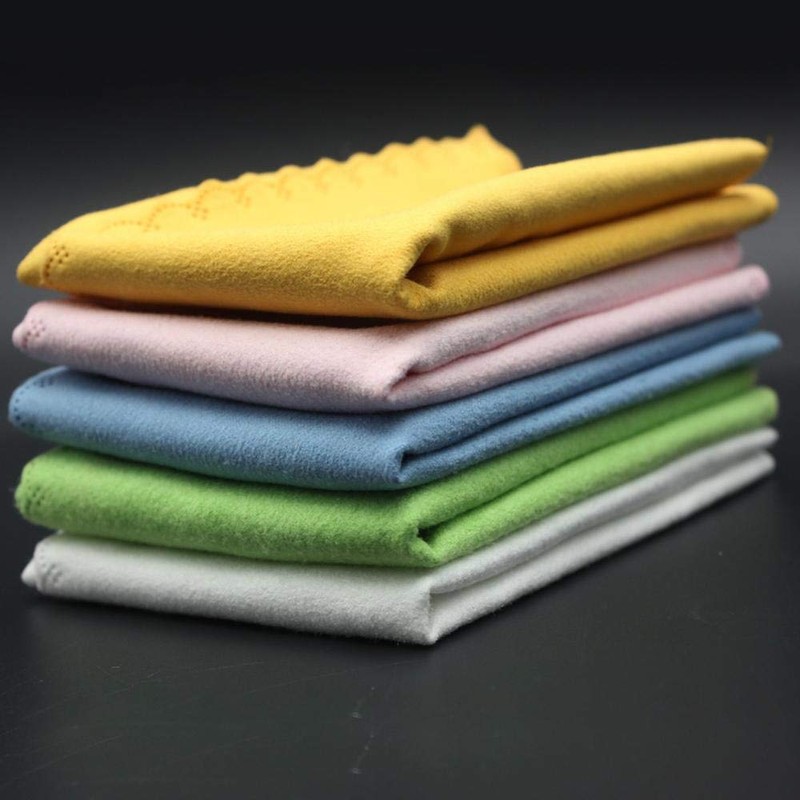 Cleaning Cloth Set, Multi-Color, 5 Pieces, Ultra Fine Fiber, 9.3