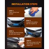 FINDAUTO Universal 3PCS Front Bumper Lip Chin Spoiler Wing Body