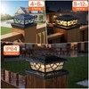 APONUO Solar Post Cap Lights, Warm White & Cool White,