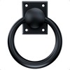 trust4care 3-3/4" Matte Black Rotating Barn Door Pull Handle, Flush