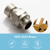 OFFO Shower Head Swivel Ball Adapter, Brushed Nickel All Metal
