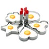GZMAISULEE Egg Ring Molds for Cooking 5 Pack Griddle Egg