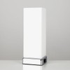 MiniSun Modern Chrome & White Frosted Glass Bedside Touch Table
