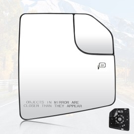 Youxmoto Fit for Ford F150 2015-2020 Passenger Right Side Heated Mirror Glass, Compatible with Ford F-150 2015 2016 2017 2018 2019 2020 Side View Convex Mirror Glass, Fit FL3Z17K707A