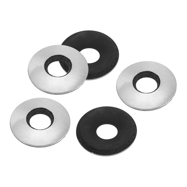 PATIKIL 1/4"x5/8" Aluminum EPDM Bonded Sealing Neoprene Rubber Sealing Washers,