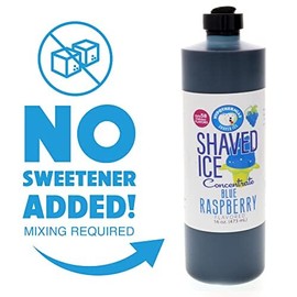 Hypothermias Blue Raspberry Hawaiian Snow Cone Unsweetened Flavor Concentrate,16 Fl Oz Size (must add sugar and water)