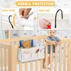 Lilithye Bedside Caddy Organizer with Fixed Straps and Water Bottle