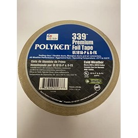 Polyken 339-3 - 3" x 60yd UL Listed Aluminum Foil Tape