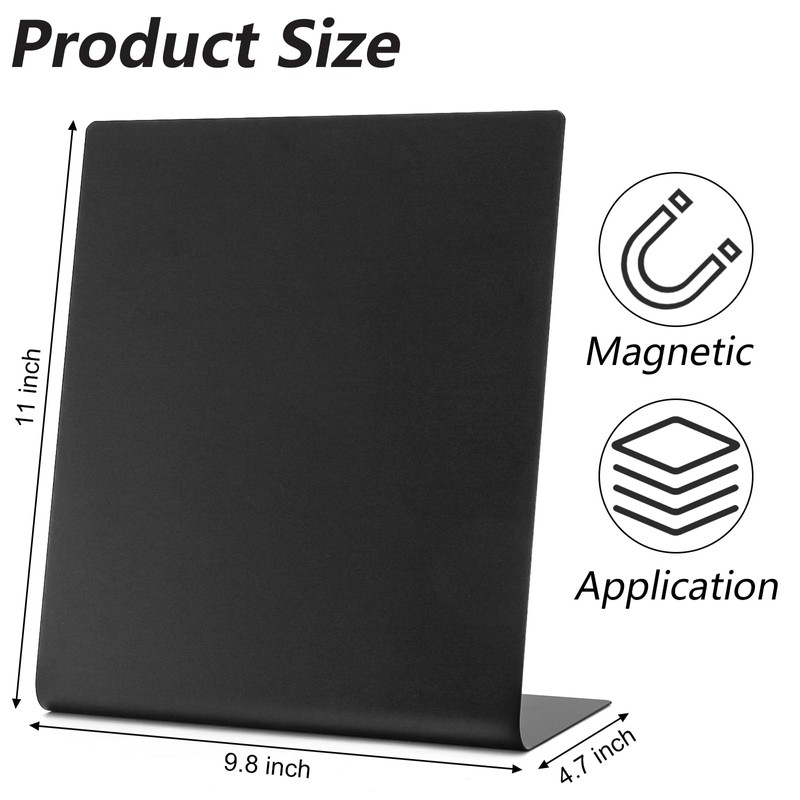 Bekith 2 Pack Magnetic Bulletin Board with Easel Stand, 11