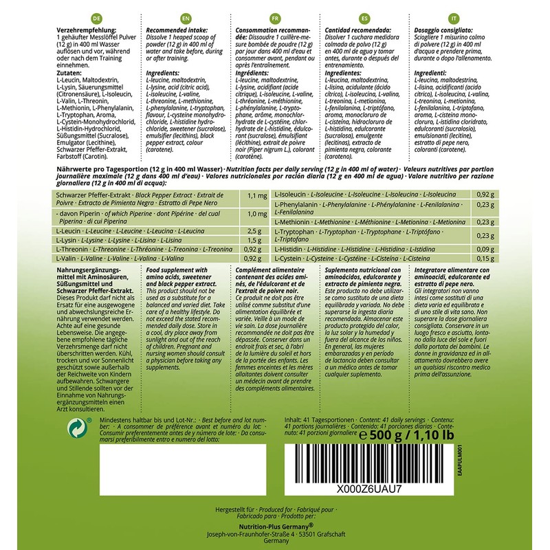 EAA Nutri-Plus Powder 500g