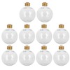 Operitacx Booze Ball Ornaments, Clear Christmas Baubles, Pack of 10,