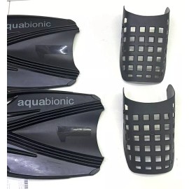 Beuchat Aquabionic Warp 1 Adjustable Open Heel Diving Fins-Size M - L US 8/10
