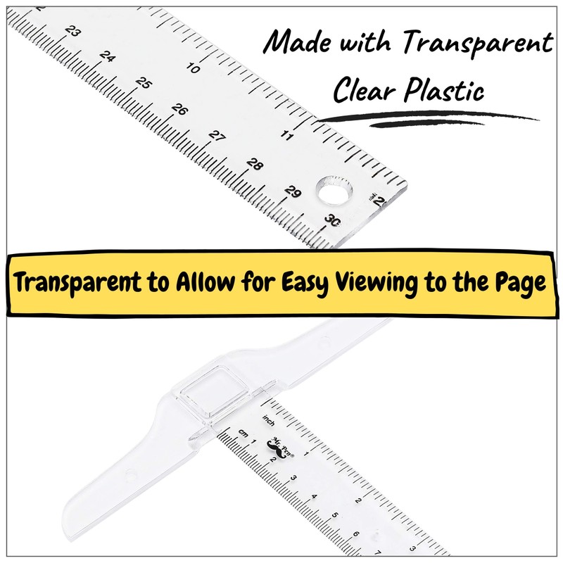 Mr. Pen- 12 Inch Plastic T-Square, 3-Pack - Drafting &