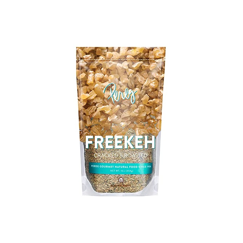 Freekeh Cracked Wheat (16oz) - Whole Grain Roasted Green Wheat