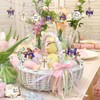 24 Pcs Wooden Easter Ornaments Decoration He is Risen Cross